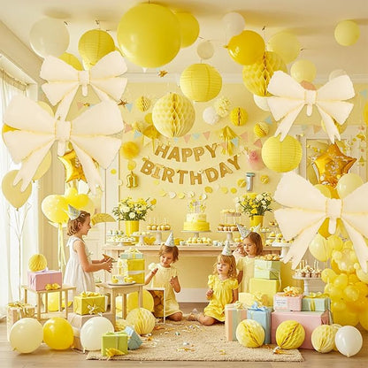 Vuzvuv 5 Pcs 30 Inch Foil White Bow Balloons - Image 4