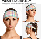 Easter Bunny & Eggs Style Sports Headband for Men Women Moisture Wicking Sweatband for Basketball, Running, Gym