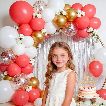 110pcs Pastel Red Balloon 12 Inch, Pastel Red Latex Balloons - Image 4