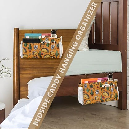 Bedside Caddy Hanging Bunk Bed Caddy Bed Organizer Hanging Pocket - Image 7