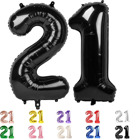 21 Balloon Numbers Large 40Inch by Mluchee