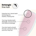 Tangle Teezer Fine & Fragile Ultimate Detangler Brush, Dry & Wet Hair Brush to Detangle & Reduce Breakage, Marshmallow Pink & Mint