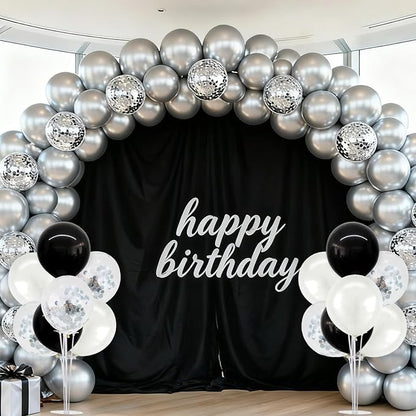 TONIFUL 4 Set Black and White Balloon Stand Balloon Centerpiece - Image 6