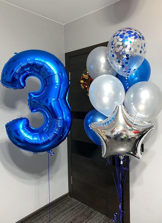 Numbers 12 Balloon 40Inch Blue Balloons - Image 4