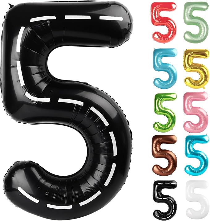Race Car Number 5 Balloon 40 Inch by IWERP