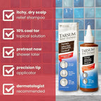 Tarsum Extra Strength Psoriasis Shampoo - Coal Tar Shampoo and Conditioner for Scalp Psoriasis, Seborrheic Dermatitis, Severe Dandruff, & Eczema - Exfoliating Relief for Flaky, & Itchy Scalp (8 oz)