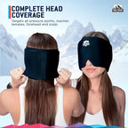 Trekproof Migraine Relief Cap, Cooling Gel Headache Relief Cap, Ice Pack for Face and Eyes, Cooling Migraine Mask, Soothing Cold Therapy Head Ice Pack Head Wrap for Tension, Sinus, Hangovers