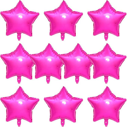 MEETINGU Star Balloons, 18 Inch Rose Mylar Star Foil Balloons by MEETINGU