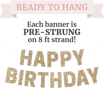 Pre-Strung Happy Birthday Banner - Image 2