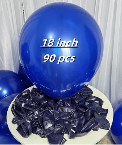 90 Pack Navy Blue Balloons 18 Inch Royal Navy Blue Big Balloons - Image 2