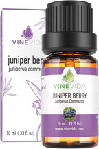 VINEVIDA Juniper Berry Essential Oil 10 mL - Undiluted Candle Scent DIY Scents for Candlemaking Soap Making Safe Skin,4OZV-OBP-JUN-IND-10ML