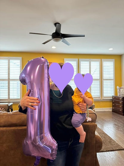 Number Balloons Purple 5 Balloon 40 Inch - Image 5