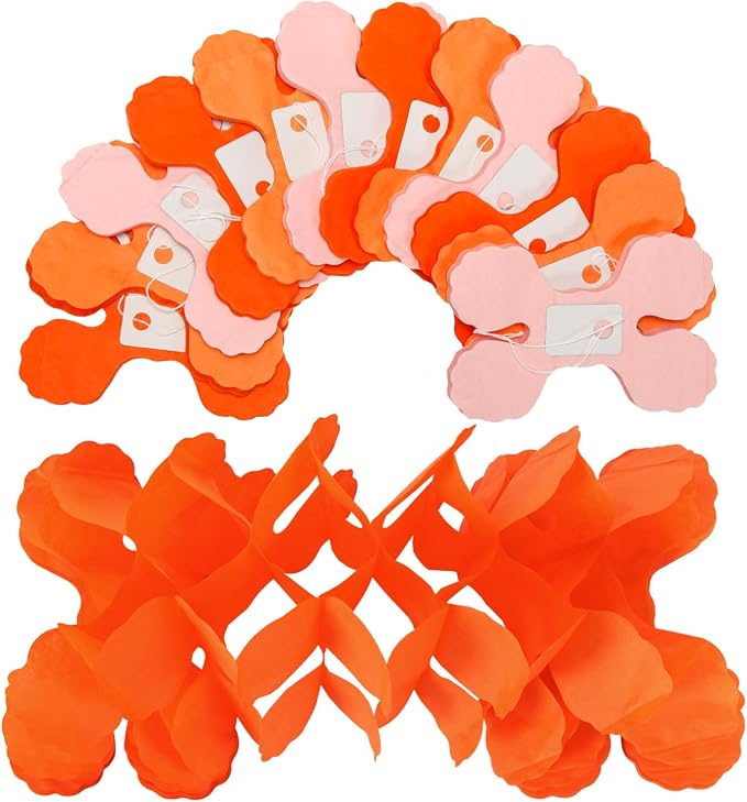 Fall-Boho Pink-Orange Groovy Thanksgiving Party-Decorations - Image 3
