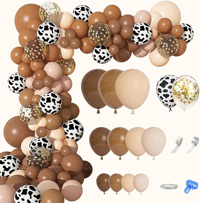 170Pcs Cowboy Balloon Garland Arch Kit - Image 8