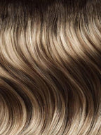 Luxy 100% Remy Human Hair – Halo Clip-In Hair Extensions –Natural Looking Volume & Length - One-Piece - Easy 5-Min Application 150 grams 12" Dimensional Rooted Light Bronde