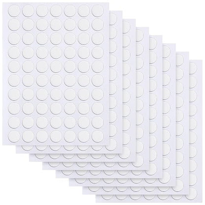 JANYUN 560 Pcs Clear Sticky Stickers Dots, 10mm Round Putty Sticky Tack | by JANYUN