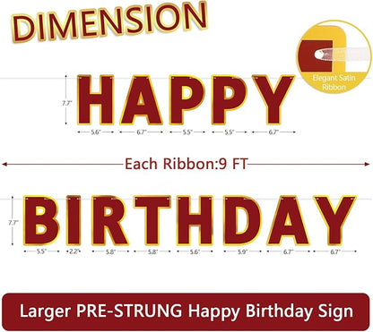 Pre-Strung Happy Birthday Banner - Image 2