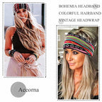 Boho Headbands Wide Knot Hair Band Elastic Turban Head Band Stretch Twist Head Wraps Fashion Hair Accessories for Women 3 Pcs (Set A)