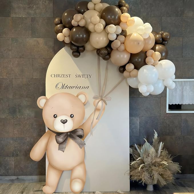 43 Pcs Brown Bear Baby Shower Party Decoration 31 Bears Cardboard Cutout Stand - Image 6
