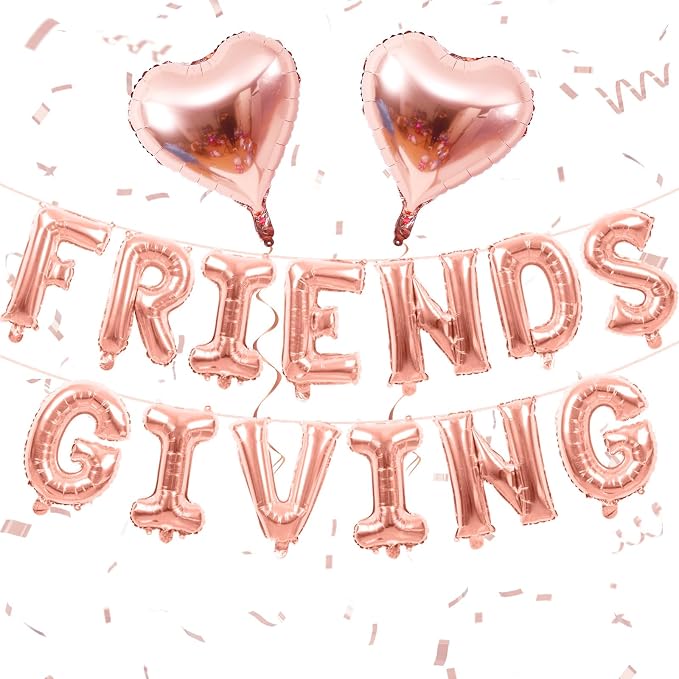 Jobkoo Friendsgiving Balloons Friends Giving Party Decorations 16 Inches Tall by Jobkoo