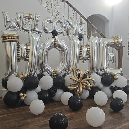 40 Inch Silver WELCOME HOME Letter Balloon - Image 6