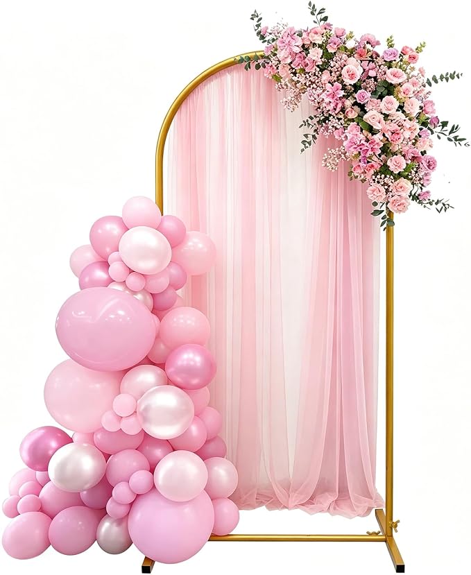 6ft Arch Backdrop Stand, Metal Wedding Arch Backdrop Stand by Unknown