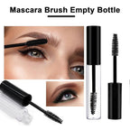 Debaishi 3 Pack 10ml Empty Mascara Tube Bottle with Eyelash Wand, Rubber Inserts, Funnels and Tubes, Cream Container Bottle with Funnels and Transfer Pipettes, for Castor Oil/Eyelash Growth Oil