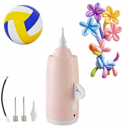 Electric Balloon Pump with Ball Needle, Balloon Inflator by AJUJIAJIA