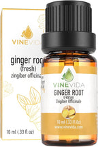 VINEVIDA Fresh Ginger Root Essential Oil 10 mL - Undiluted Candle Scent DIY Scents for Candlemaking Soap Making Safe Skin,0.33 Fl Oz 1.33 Ounces