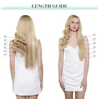 DOORES Hair Extensions Clip in Human Hair, 3pcs 60g 14 Inch Balayage Ash Blonde to Golden Blonde and Platinum Blonde Remy Clip in Human Hair Extensions Natural Straight Hair Extensions