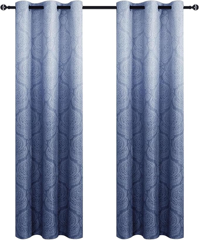 DWCN Ombre Blackout Curtains for Bedroom - Image 8