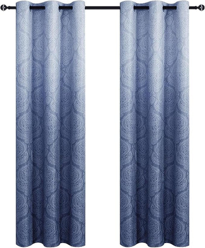 DWCN Ombre Blackout Curtains for Bedroom - Image 8