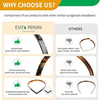 EVITA PERONI Hair Band for Eyewear, No Pressure, Non Slip Fashion Thin Headbands for Women - Bordeaux Red - Hairband for Women's Hair