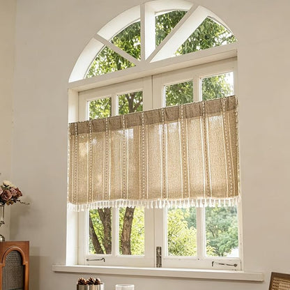 Sutuo Home Boho Curtains Valance 18 inch - Image 6