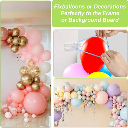 20 Pcs Large Clips for Balloon Arch Plastic Transparent Backdrop Spring Clamps - Image 4