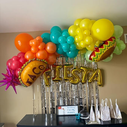 Fiesta Balloon Arch Kit, Rainbow Balloon Garland - Image 4