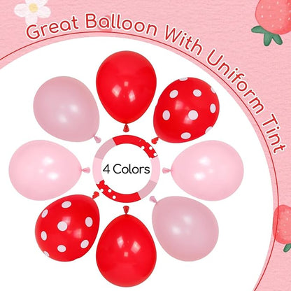 60pcs Strawberry Balloons 12inch - Image 7