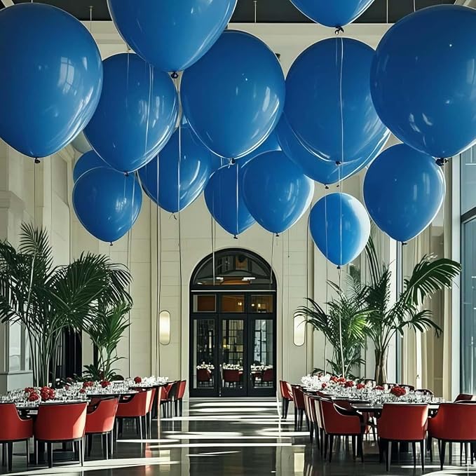 30 Pack Blue Balloons 36 Inch Blue Latex Large Balloons - Image 7