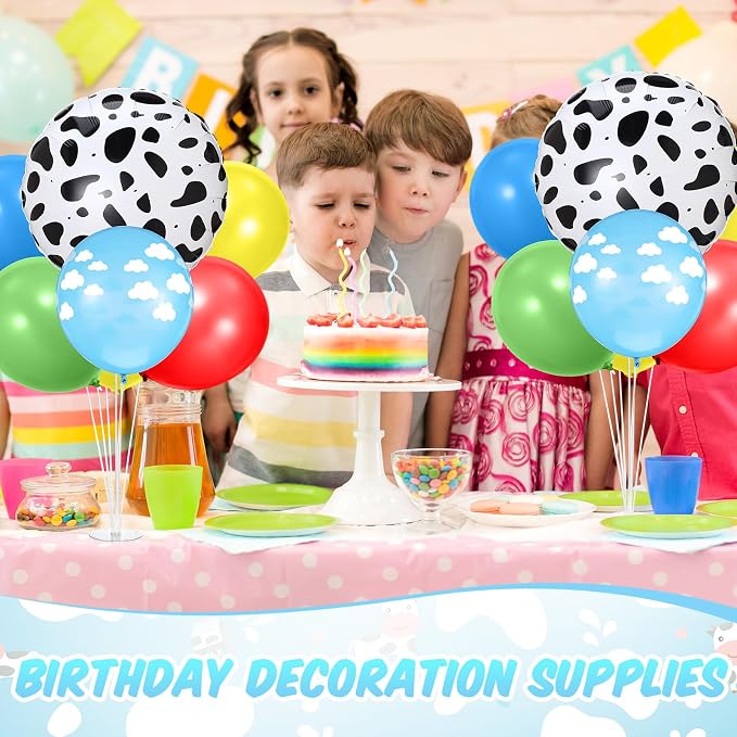 2 Sets Cartoon Birthday Party Decorations Table Centerpiece Red Yellow Blue - Image 6