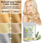 100% Organic Henna Hair Color – Natural, Chemical-Free Hair Dye for Rich, Vibrant Color & Gloss – Grey Coverage, Safe for All Hair Types, Vegan Non-Toxic, Herbal Hair Treatment (LIGHT BLONDE)