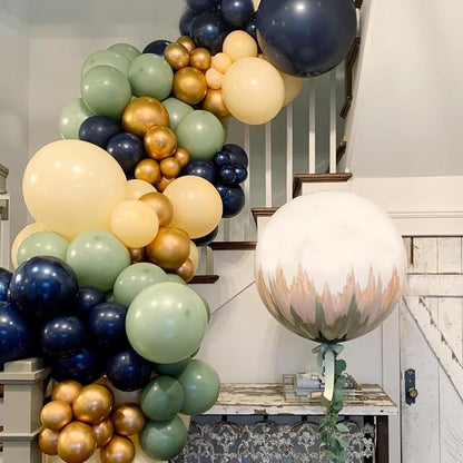 135pcs Sage Green Balloons Balloon Arch Kit Different Sizes Of 18 12 10 5 Inch - Image 6