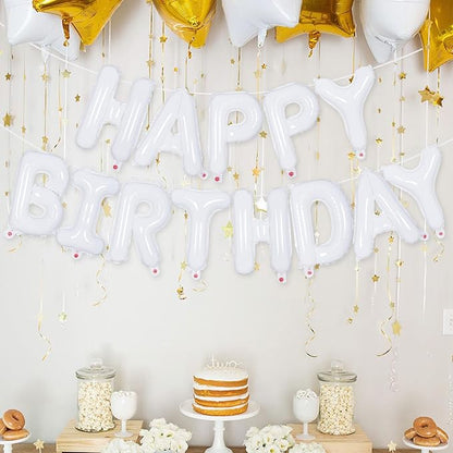 Happy Birthday Balloons Banner, Foil Balloon Personalized Name Letters Balloons - Image 2