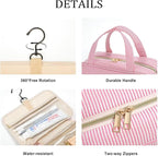 YOOLIFE Birthday Gifts for Women Teen Girls - Hanging Toiletry Bag Initial Makeup Bag, Personalized Large Toiletry Bag, Gifts for Women Teen Girls Daughter Sister - Letter M, Purple