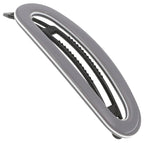 Camila Paris CP3366 French Hair Barrette Clip for Women, Handmade Gray White, Slide-in Metal-Free Closure, Strong Hold Grip Hair Clips for Girls, No Slip Durable Hair Accessories, Made in France