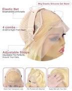 Alididi 613 Lace Front Wig Human Hair 13x4 Blonde Straight Hd Transparent Lace Frontal Wigs Human Hair Pre Plucked With Baby Hair 180% Density Blonde Glueless Wigs Human Hair 30 Inch