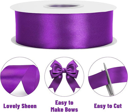 KINGLAKE Purple Satin Ribbon - Image 3