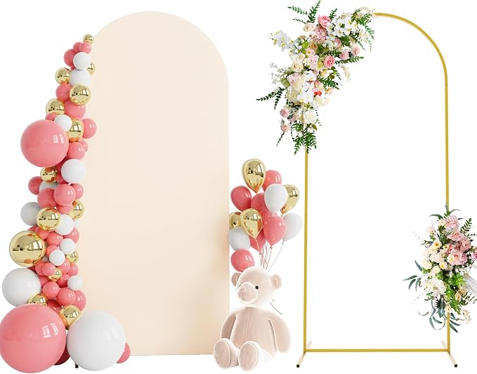 6FT Arch Backdrop Stand and Cover Set, Arch Stand by Wokceer