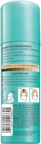 L'Oreal Paris Magic Root Cover Up Spray For Blondes with Dark Roots, Color Concealer, Ammonia and Peroxide Free, Light Blonde, 2 fl. oz.
