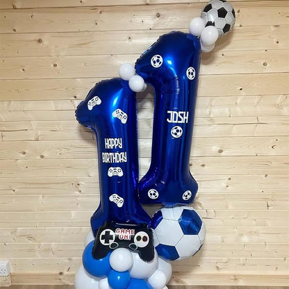 Navy Blue 11 Balloon Numbers, 40 Inch Dark Blue 11 Birthday Balloons Large Foil - Image 3