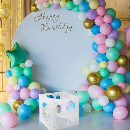 Auihiay 12 Holes Balloon Sizer Cube Box, Collapsible Plastic Balloon Sizer | - Image 6